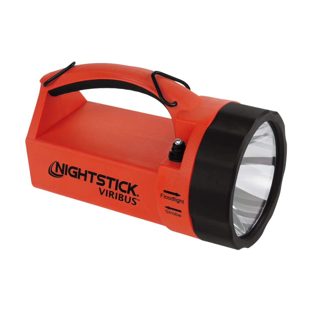 bayco rechargeable flashlights Nightstick XPR-5581RX VIRIBUS Intrinsically Safe Rechargeable Dual-Light Lantern (Red)