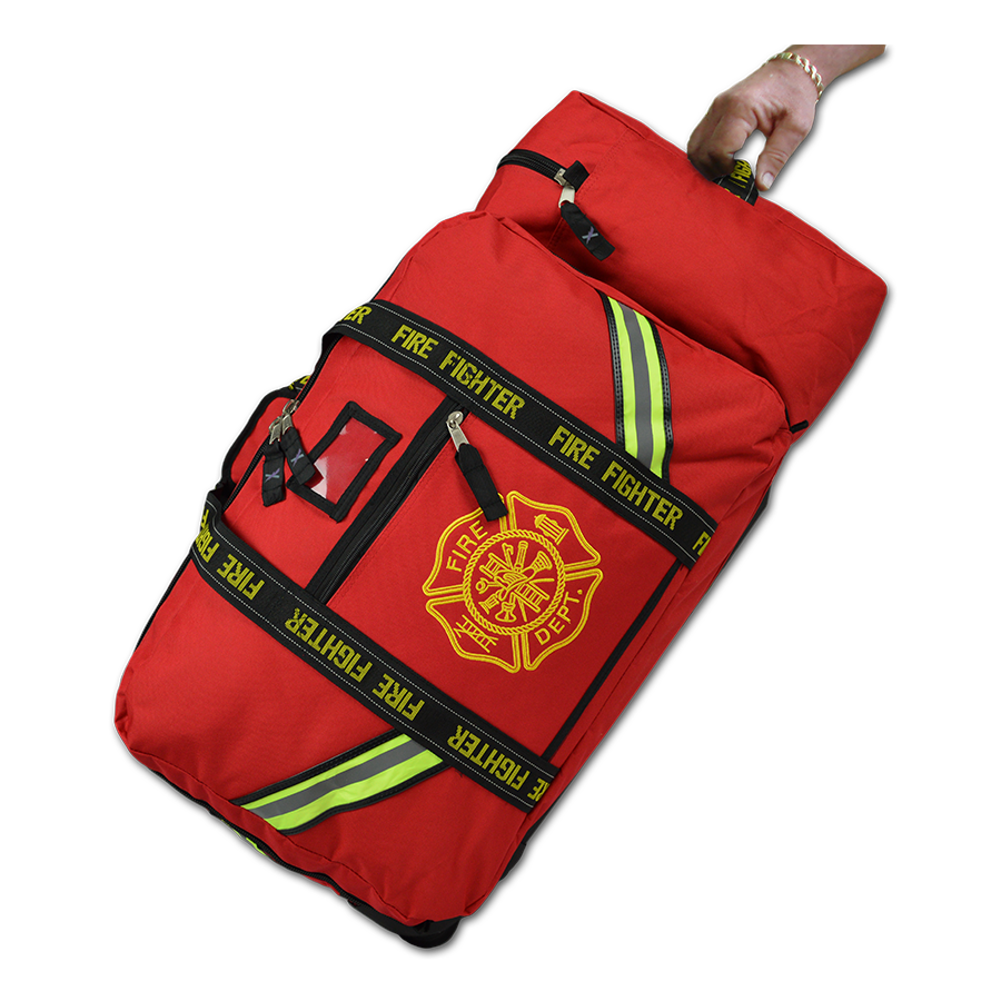 LP, LXFB10WV, Value Rolling Firefighter Turnout Gear Bag w/ Helmet Compartment, Re