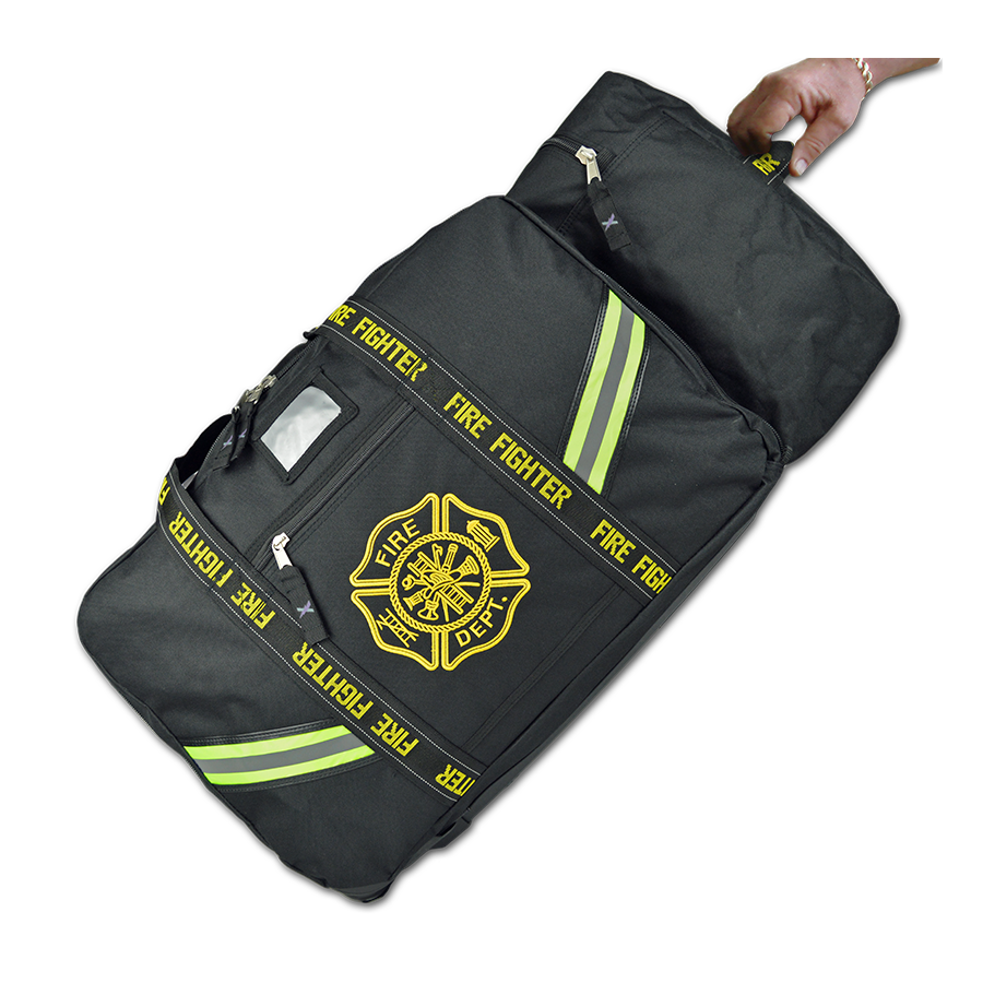 LP, LXFB10WV, Value Rolling Firefighter Turnout Gear Bag w/ Helmet Compartment, Re