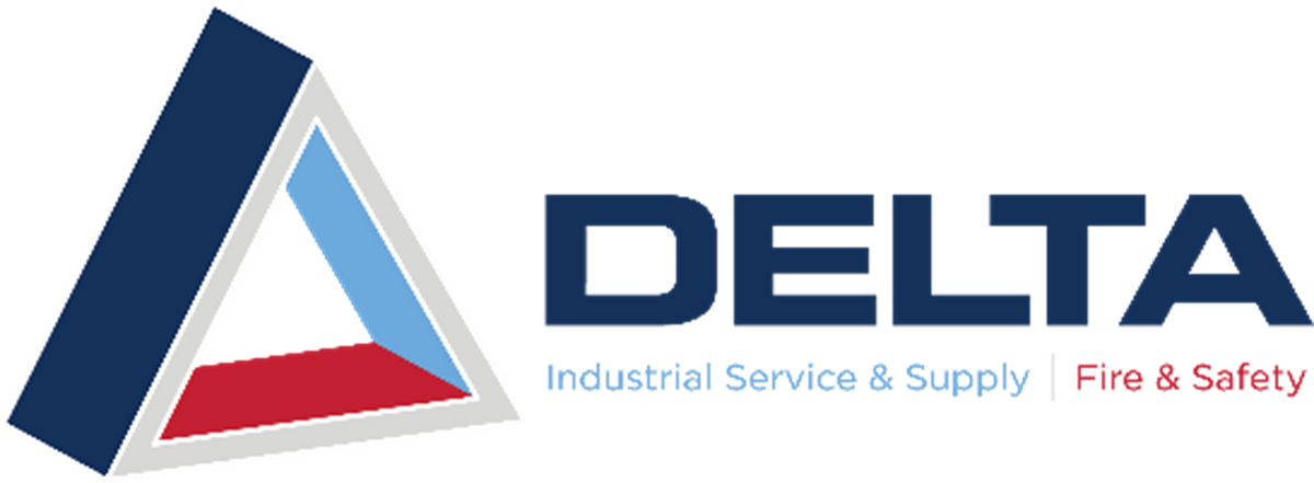 Delta logo with the words Industrial Service &amp; Supply and Fire &amp; Safety.