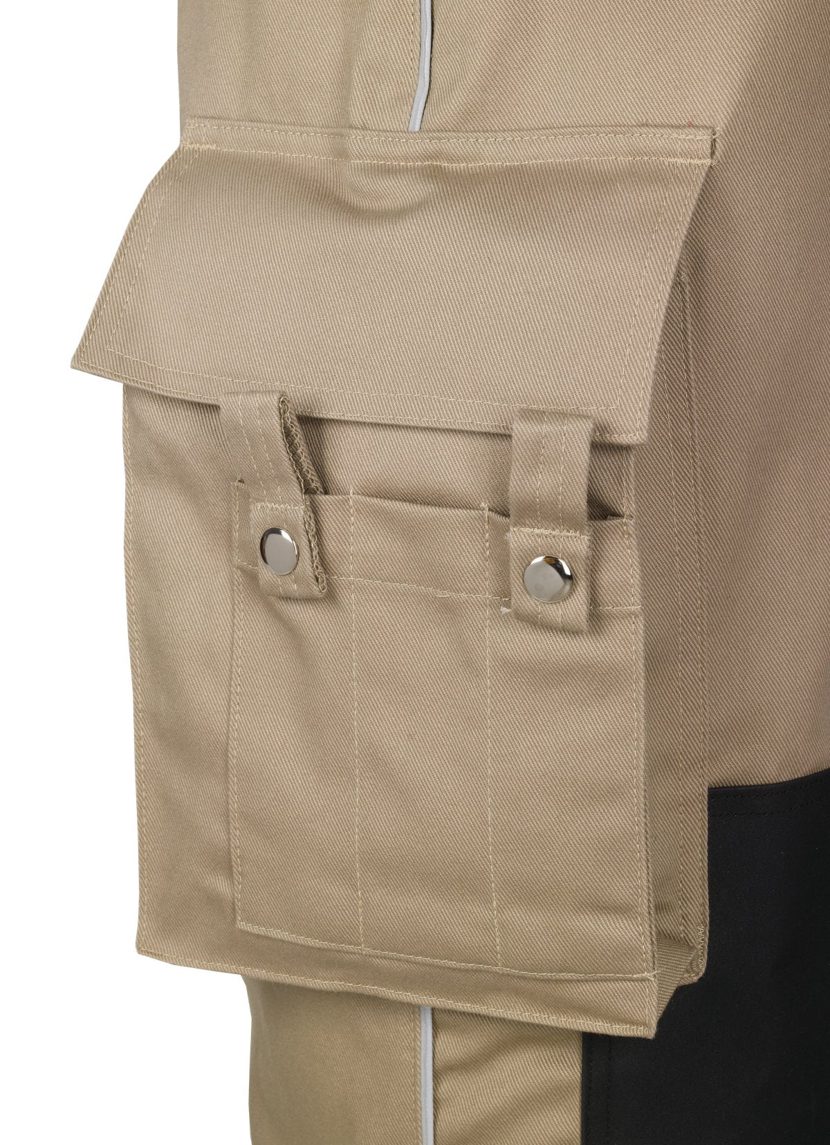 Close view of the cargo pocket on Lakeland extrication pants
