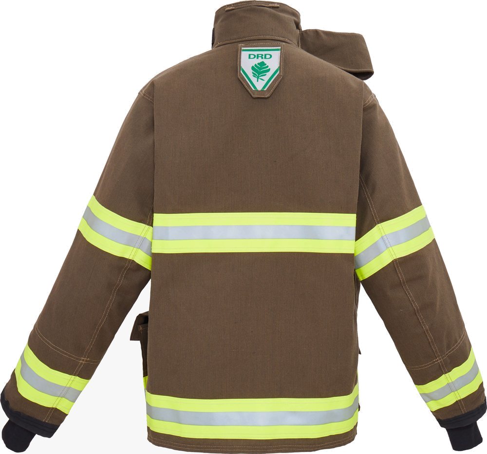 Lakeland Battalion structural turnout coat, rear view