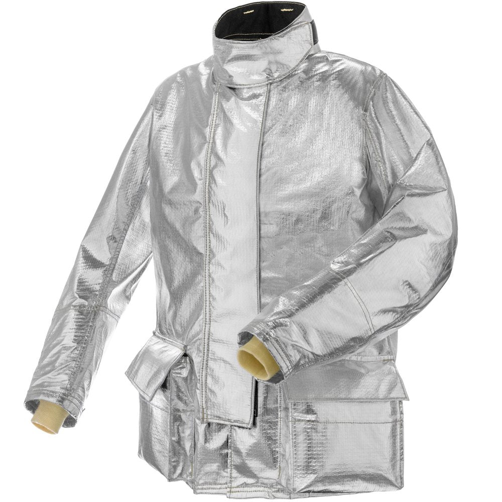 Lakeland aluminized proximity coat, three-quarter view